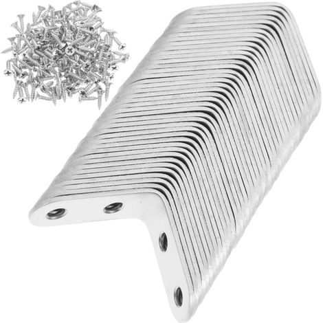 Kit de 40 équerres en acier inoxydable pour étagères et (1/5)