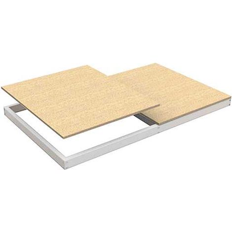 Estanteria 77x1800x450 ECOFORTE EA CHIPBOARD 1804 BLANCO/MADERA marca SIMONRACK