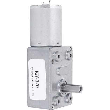 Moteur À Engrenages À Vis Sans Fin - 6 À 24 V CC - Réduction De Vitesse Jusqu'à 160 Tr/Min - Pour Applications Électriques - 1 Pièce (1/5)