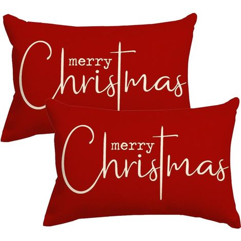 Weihnachtskissenbezug 30x50 2er Set Kissenhüllen 30x50 Kissenbezug für Weihnachtsdeko 30 x 50 cm (1/5)