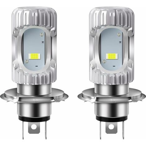 2 pièces HS1 Ampoule H4 Phares de Moto CSP 1860 SMD PX43t 35/35W Phares à Faisceau Haut/Bas 2000LM 6500K DC 9-80V-LIAIKI
