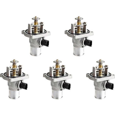 Boîtier pour thermostat de liquide de refroidissement moteur (5 pièces) pour Chevy Aveo Sonic 09-16 96984104 55578419 25193683 (1/5)