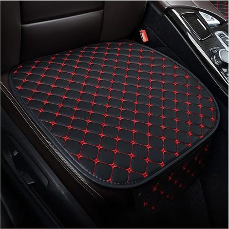 2 Pièces Protecteur Sièges Avant Doux Confort. Coussin pour Siège Avant Voiture avec Fond Antidérapant. Housse Siège Auto pour Camion (Rouge) (1/5)
