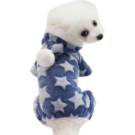 Vêtements chauds en polaire à quatre pattes pour chien Pet Star en automne et en hiver