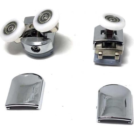 Lot de 8 roulettes pour porte de douche en alliage de zinc, CY-908AB-(20-27)MM (1/5)