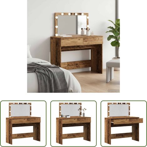 Schminktisch Altholz - Schminktisch Altholz 100 x 40 x 120 cm Holzwerkstoff (1/5)