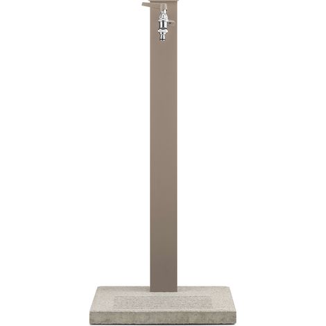 Fontana da Giardino con Rubinetto Base e Portagomma Belfer 42/QRRB Tortora (1/4)