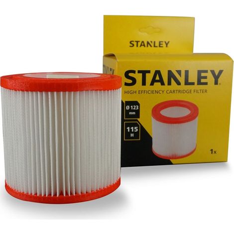 Stanley Filtre à Cartouche Haute Efficacité pour Aspirateurs Solides et Liquides