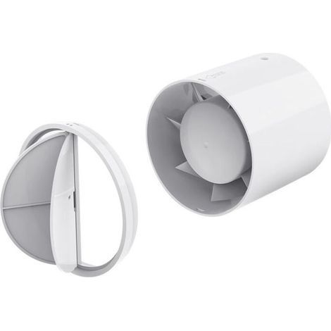Extracteur d'air silencieux 100 mm – Ventilateur de conduit 12W – Débit 130 m³/h – Niveau sonore 43 dB – Pour salles de bains et serres (1/5)