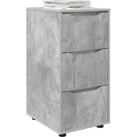 888870 Armoire de rangement Gris béton 40 x 48 x 81 cm (1/5)