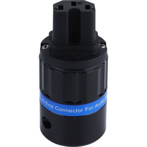 Fiche femelle F104G Monosaudio, fiche secteur EU en cuivre pur plaqué or pour câble audio 100-250V (1/5)