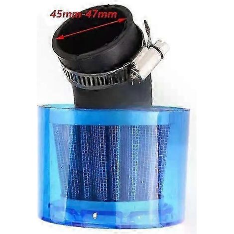 Coude/droit étanche pour filtre à air de moto 35/38/42/45/48-50 mm pour quad, pit bike et moto tout-terrain 50cc-250cc (diagonale 45-47 mm) (1/5)