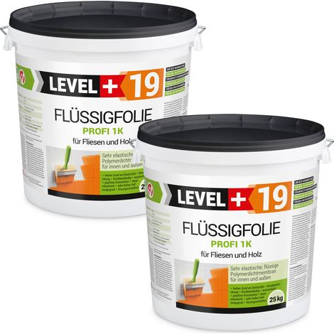 LEVEL+ Flüssigfolie Dichtfolie Abdichtung Holz L+19 - 50KG