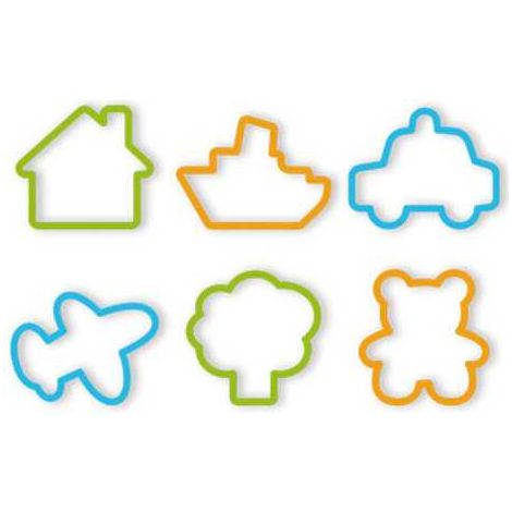 Set de cortadores para galletas infantiles, 6 piezas, Delicia Tescoma 630921