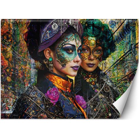 Papier peint Abstraction femme carnaval 150x105 (1/5)