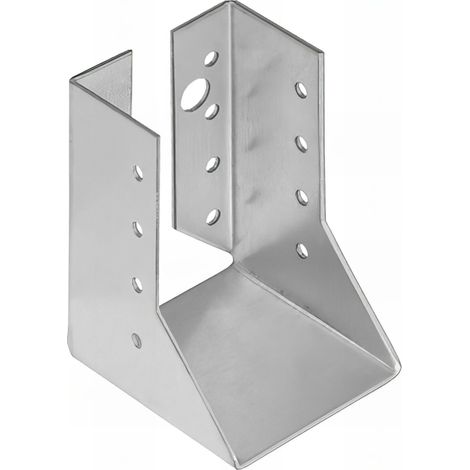 10 sabots de charpente à ailes intérieures - Larg 60 x Ht 100 mm - Connecteurs de poutres - Acier galvanisé - Fabriqué en Europe