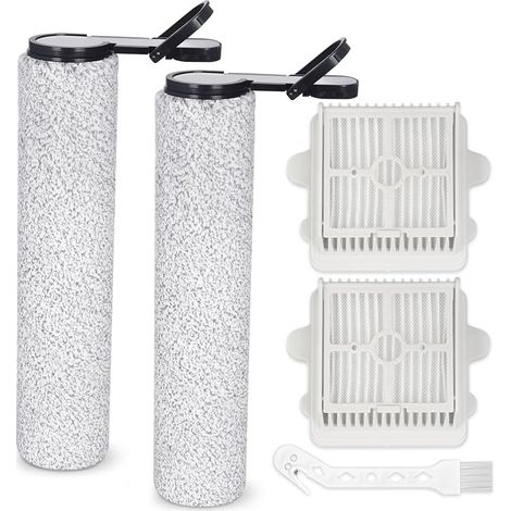 Rouleau de Brosse et Filtre pour Roborock F25/ F25 ACE/ F25 ALT/ F25 RT/ F25 LT/ F25 XT/ F25 GT/ F25 ACE Combo/ F25 Combo Kit d'Accessoires pour Aspirateur Eau et Poussière 2 Rouleaux de Bross (1/5)