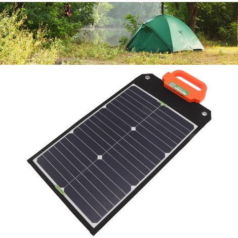 Poignée 50W 18V compatible avec les panneaux solaires monocristallins, charge rapide, deux ports USB, génération d'énergie portable pour les voyages en plein air. (1/5)