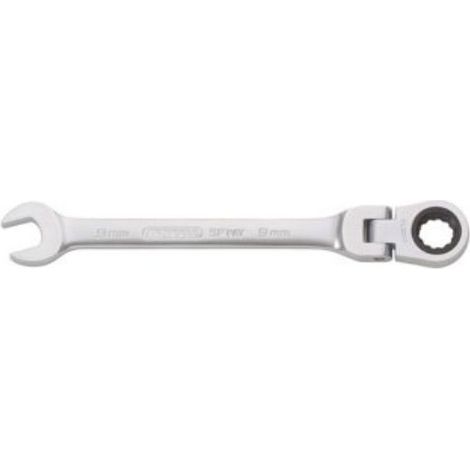 KS TOOLS - Clé mixte à cliquet et tête inclinable CHROMEplus - 503.4709 - Ce produit de marque KSTOOLS est neuf.