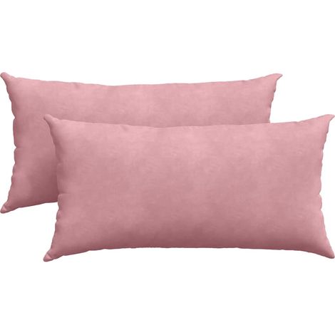 Maison Exclusive - Cuscini da Divano 2 pcs Rosa 80 x 40 cm Tessuto in Cords