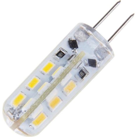 TRADE SHOP - 3 Lampadine Faretti 2w 24 Led G4 Attacco A Spillo Luce Bianca Fredda Calda 12v - -Bianco Freddo -