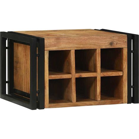 Étagère à vin 2 pcs 46 x 35 x 27,5 cm Bois d'Acacia Massif (1/5)
