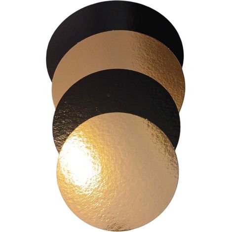 Soporte para tartas de 18 cm, color dorado y negro, Guillin WSRON18SU, 1 unidad.