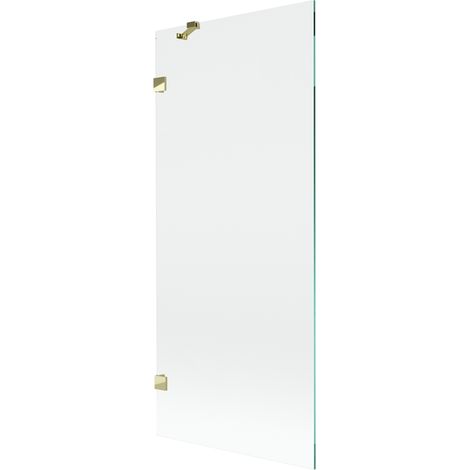 Mexen Lunar Badewannen-Faltwand 1-flügelig 80 x 150 cm, transparent, gold - 897-080-000-50-00 (1/5)