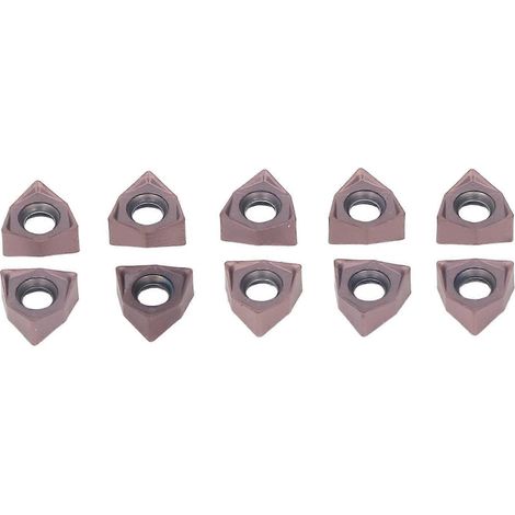 10 Stück Hartmetall-Dreheinsätze, indexierbare Schneidplatten für Holzfräsen, CNC-Drehmaschinen-Werkzeughalter