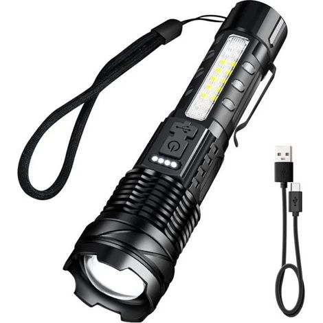 Lampe de Poche - Ultra Puissante 20000 LM - Rechargeable - 7 Modes (1/4)