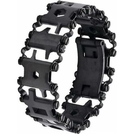 SABIR 29 en 1 outil multifonction bracelet outil de réparation de tournevis en acier inoxydable noir (1/4)