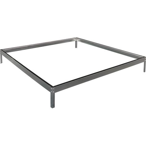 Fundament für Polycarbonat-Gewächshaus Hortensia 3,65m² - Zinkfarbe