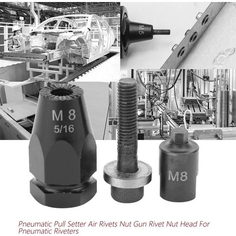 Pistolet à rivets pneumatique pour écrous (tige hexagonale M8) (1/5)
