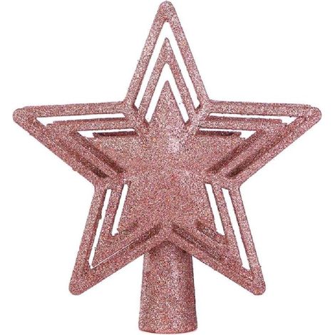 Étoile de sapin LED avec projecteur rotatif, décoration lumineuse sommet arbre Noël effet neige réglable (1/5)