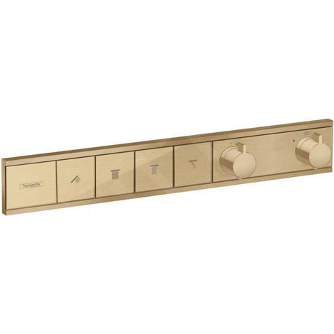 Hansgrohe RainSelect - Mitigeur encastré pour 4 sorties, bronze brossé 15382140 (1/3)