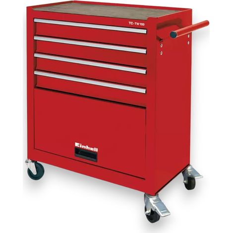 Carrello per officina 61,6x33xH65,8 cm 4 Cassetti + 1 Portaoggetti (1/5)