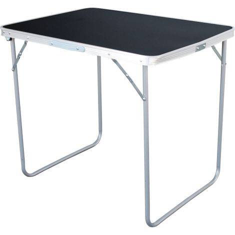 Linder Exclusiv Camping Klapptisch aus Aluminium mit Tragegriff 80x60x68cm