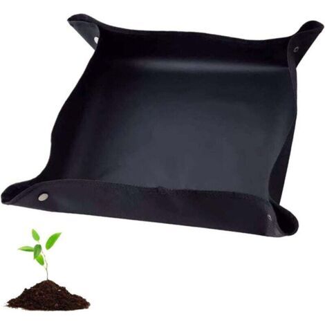 Umtopf-Teppich, wasserdichte Pflanzenmatte, faltbare Gartenmatte zum Umpflanzen von Blumen und Pflanzen, für Sukkulenten und Zimmergärten (50 x 50 cm) (1/4)