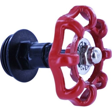 Soporte de barra de armario redondo rojo de 25 mm de diámetro Sans marque