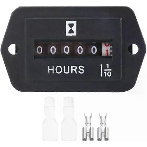 Compteur horaire pour tracteur/excavatrice à moteur diesel (1/5)