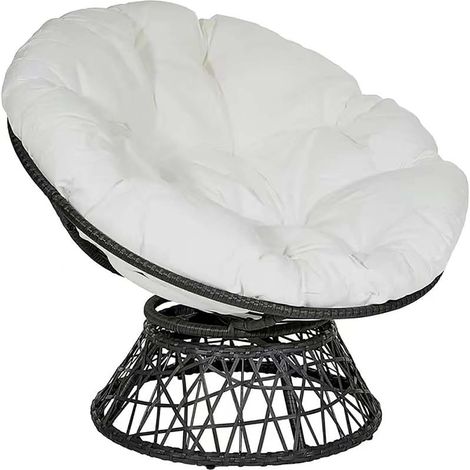 Cuscino per sedia sospesa, cuscini per sedie da giardino, cuscino rotondo per poltrona in rattan, cuscino papasan, cuscino di ricambio per sedia sospesa a uovo, cuscino da salotto per esterni da giard (1/5)