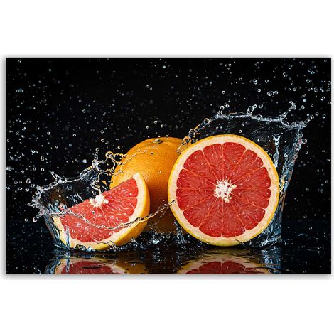 Tableau pamplemousse éclaboussures