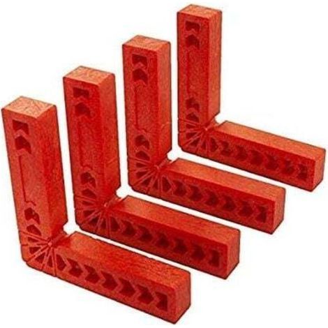 Angle Droit Positionnement Carrés 90 Degrés, Outil de Serrage Carré pour Travail du Bois (4pcs 100x100mm) (1/5)