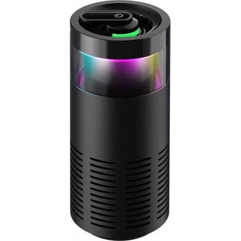 Mini purificateur d’air USB portable pour voiture. bureau ou petite pièce – – Ultra silencieux. avec veilleuse LED. compact et facile à utiliser (1/5)
