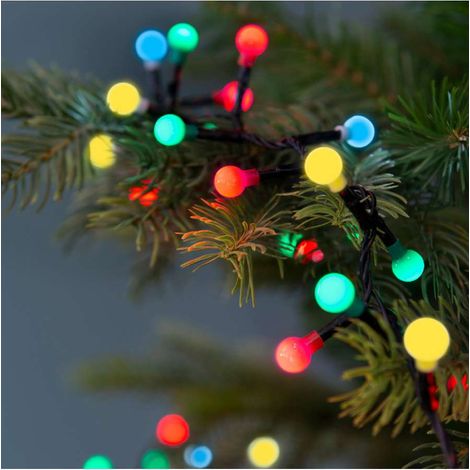 Lumineo Catena Luminosa 120 LED Cherry Multicolore - 9m - Cavo Nero (1/5)