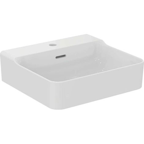Lavabo CONCA 500x450x165mm bianco monoforo, con troppopieno IDEAL STANDARD (1/4)
