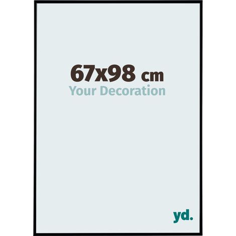 yd. - Cadre photo 67x98 - Noir Mat - Plastique - Evry
