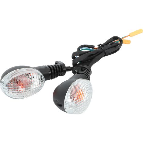 Lampe de clignotant adaptée à la Modification de moto Kawasaki Para Ninja 250 (noir et blanc) (1/5)