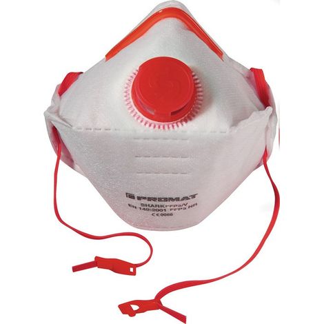 Máscara de respiración Shark FFP3 / V EN149: 2001 + A1: 2009FFP NRD con válvula de exhalación 12 uds / caja (Por 12)