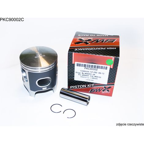 Rodamiento WORX para pistón Yamaha YZ 250 (YZ250) '99-'22 (66,37 mm) Anillos RIK (2 piezas)